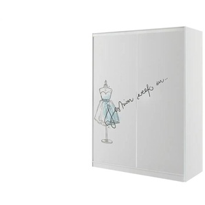 Schiebetürenschrank  Fashion Mint ¦ weiß ¦ Maße (cm): B: 160 H: 210