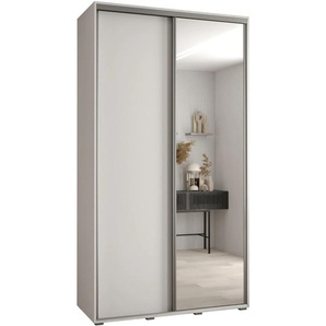 Schiebetürenschrank mit Spiegel CONTES 3 120 cm 60 cm Schwarz