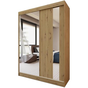 Schiebetürenschrank mit Spiegel GAJA 180 cm Artisan Ja