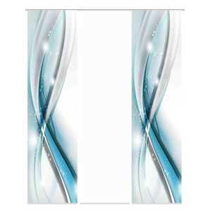 HOME Wohnideen Schiebevorhang 3er-Set   ¦ blau ¦ Maße (cm): B: 60 H: 245