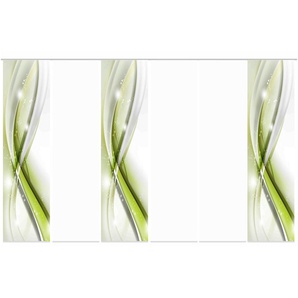 Schiebevorhang 3er-Set - grün - Materialmix - 60 cm - 245 cm | Möbel Kraft