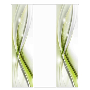 HOME Wohnideen Schiebevorhang 3er-Set   ¦ grün ¦ Maße (cm): B: 60