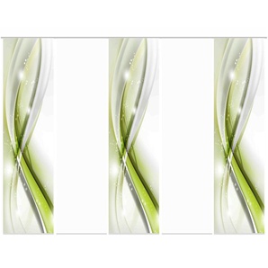 HOME Wohnideen Schiebevorhang 3er-Set   ¦ grün ¦ Maße (cm): B: 60 H: 245