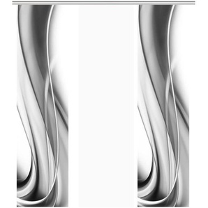 HOME Wohnideen Schiebevorhang 3er-Set   ¦ grau ¦ Maße (cm): B: 60