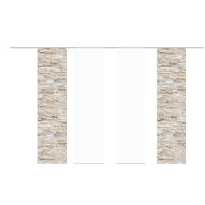 Schiebevorhang - beige - Materialmix - 60 cm - 245 cm | Möbel Kraft