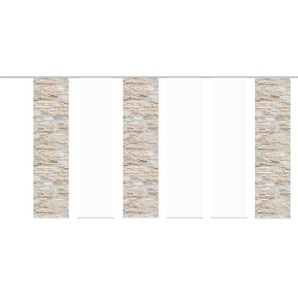 Schiebevorhang - beige - Materialmix - 60 cm - 245 cm | Möbel Kraft