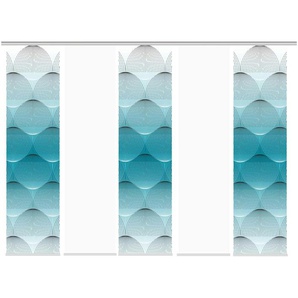 Schiebevorhang   ¦ blau ¦ Maße (cm): B: 60 H: 245