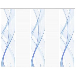 Schiebevorhang - blau - Synthetik - 60 cm - 260 cm | Möbel Kraft