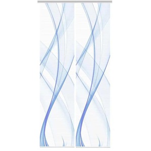 Schiebevorhang - blau - Synthetik - 60 cm - 260 cm | Möbel Kraft