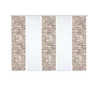Schiebevorhang - creme - Synthetik - 60 cm - 245 cm | Möbel Kraft
