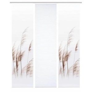 HOME in green Schiebevorhang   ¦ creme ¦ Synthetik ¦ Maße (cm): B: 60 H: 245