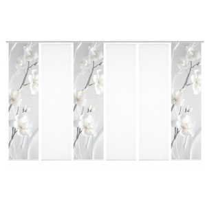 HOME in green Schiebevorhang   ¦ creme ¦ Synthetik ¦ Maße (cm): B: 60 H: 245