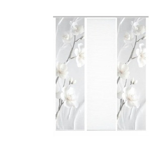 HOME in green Schiebevorhang   ¦ creme ¦ Synthetik ¦ Maße (cm): B: 60 H: 245