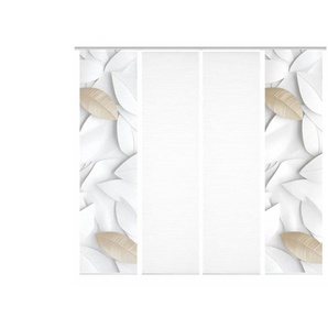 HOME in green Schiebevorhang   ¦ creme ¦ Synthetik ¦ Maße (cm): B: 60 H: 245