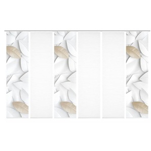 HOME in green Schiebevorhang   ¦ creme ¦ Synthetik ¦ Maße (cm): B: 60 H: 245