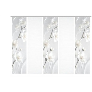 HOME in green Schiebevorhang   ¦ creme ¦ Synthetik ¦ Maße (cm): B: 60 H: 245