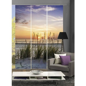 Schiebevorhang Evening 3er-Set 180 x 245cm Multicolor