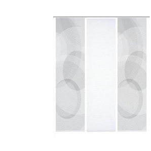 HOME in green Schiebevorhang   ¦ grau ¦ Synthetik ¦ Maße (cm): B: 60 H: 245