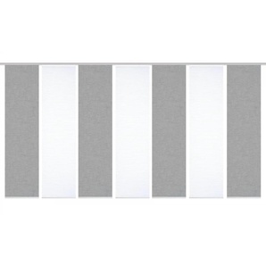 HOME in green Schiebevorhang   ¦ grau ¦ Synthetik ¦ Maße (cm): B: 60 H: 245