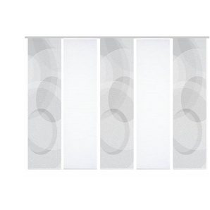 HOME in green Schiebevorhang   ¦ grau ¦ Synthetik ¦ Maße (cm): B: 60 H: 245