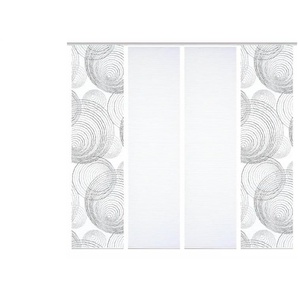 HOME in green Schiebevorhang   ¦ grau ¦ Synthetik ¦ Maße (cm): B: 60 H: 245