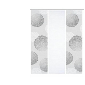 HOME in green Schiebevorhang   ¦ grau ¦ Synthetik ¦ Maße (cm): B: 60 H: 245