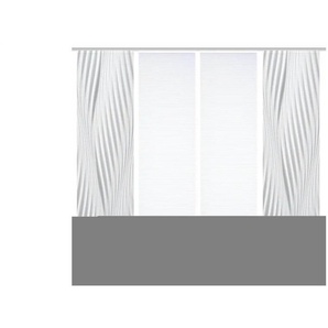 HOME in green Schiebevorhang   ¦ grau ¦ Synthetik ¦ Maße (cm): B: 60 H: 245