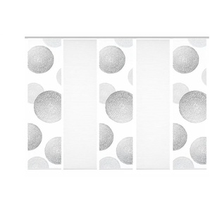 HOME in green Schiebevorhang   ¦ grau ¦ Synthetik ¦ Maße (cm): B: 60 H: 245