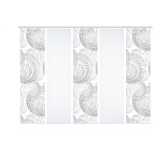 HOME in green Schiebevorhang   ¦ grau ¦ Synthetik ¦ Maße (cm): B: 60 H: 245