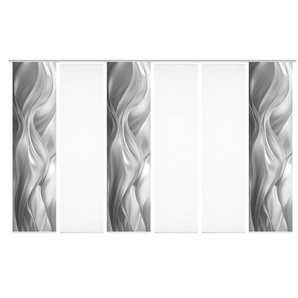 HOME in green Schiebevorhang   ¦ grau ¦ Synthetik ¦ Maße (cm): B: 60 H: 245