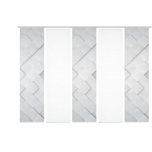 HOME in green Schiebevorhang   ¦ grau ¦ Synthetik ¦ Maße (cm): B: 60 H: 245