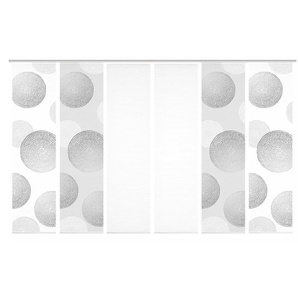 HOME in green Schiebevorhang   ¦ grau ¦ Synthetik ¦ Maße (cm): B: 60 H: 245