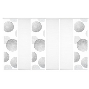 HOME in green Schiebevorhang   ¦ grau ¦ Synthetik ¦ Maße (cm): B: 60 H: 245