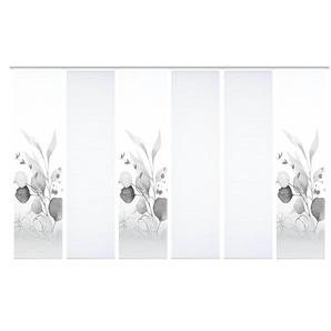 HOME in green Schiebevorhang   ¦ grau ¦ Synthetik ¦ Maße (cm): B: 60 H: 245