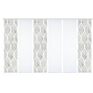 HOME in green Schiebevorhang ¦ grau ¦ Synthetik ¦ Maße (cm): B: 60 H: 245