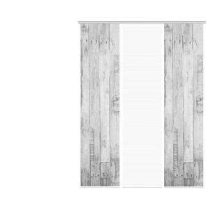 VISION S Schiebevorhang   ¦ grau ¦ Synthetik ¦ Maße (cm): B: 60 H: 260