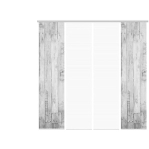 VISION S Schiebevorhang   ¦ grau ¦ Synthetik ¦ Maße (cm): B: 60 H: 260