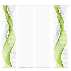 Schiebevorhang - grün - Materialmix - 60 cm - 245 cm | Möbel Kraft