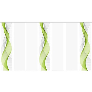 Schiebevorhang - grün - Materialmix - 60 cm - 245 cm | Möbel Kraft