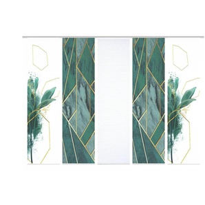 Schiebevorhang - grün - Synthetik - 60 cm - 245 cm | Möbel Kraft