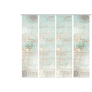 Schiebevorhang   ¦ grün ¦ Synthetik ¦ Maße (cm): B: 60 H: 245