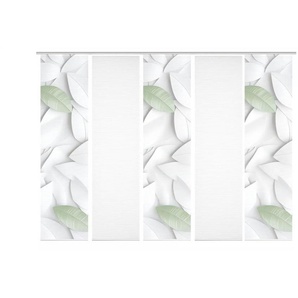 HOME in green Schiebevorhang   ¦ grün ¦ Synthetik ¦ Maße (cm): B: 60 H: 245