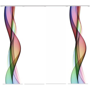 Schiebevorhang Set 4tlg. | mehrfarbig | 60 cm | 245 cm |