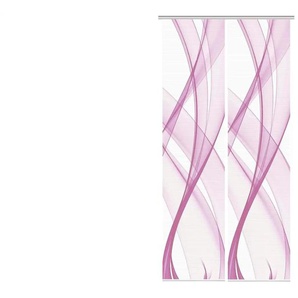 Schiebevorhang - rosa/pink - Synthetik - 60 cm - 260 cm | Möbel Kraft