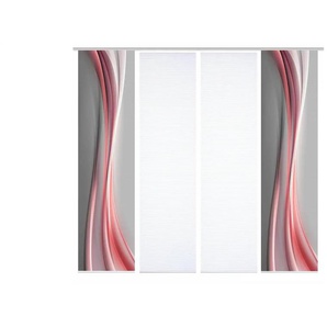 HOME in green Schiebevorhang   ¦ rot ¦ Synthetik ¦ Maße (cm): B: 60 H: 245