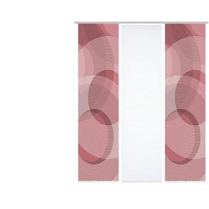 Schiebevorhang   ¦ rot ¦ Synthetik ¦ Maße (cm): B: 60 H: 245