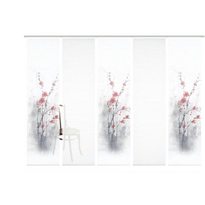 HOME in green Schiebevorhang   ¦ rot ¦ Synthetik ¦ Maße (cm): B: 60 H: 245