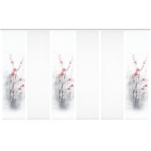 HOME in green Schiebevorhang   ¦ rot ¦ Synthetik ¦ Maße (cm): B: 60 H: 245