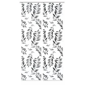 Schiebevorhang - schwarz - Synthetik - 60 cm - 245 cm | Möbel Kraft