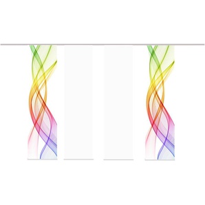 Schiebevorhang Set 4tlg. | mehrfarbig | 60 cm | 245 cm |